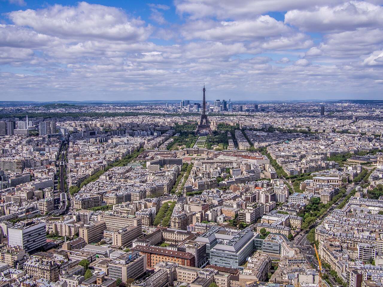 Eiffel Tower from Tour Montparnasse