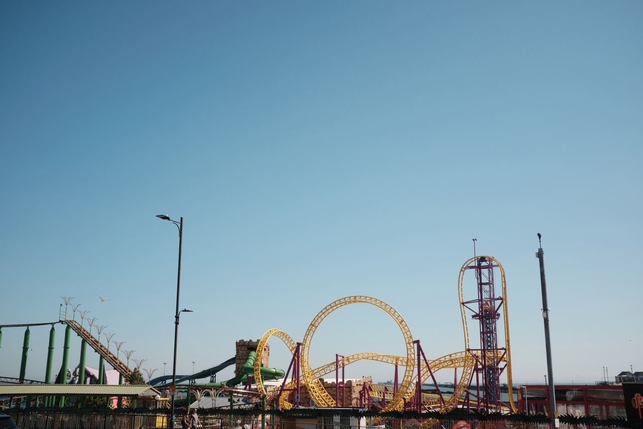 The empty Adventure Island, Southend-on-Sea