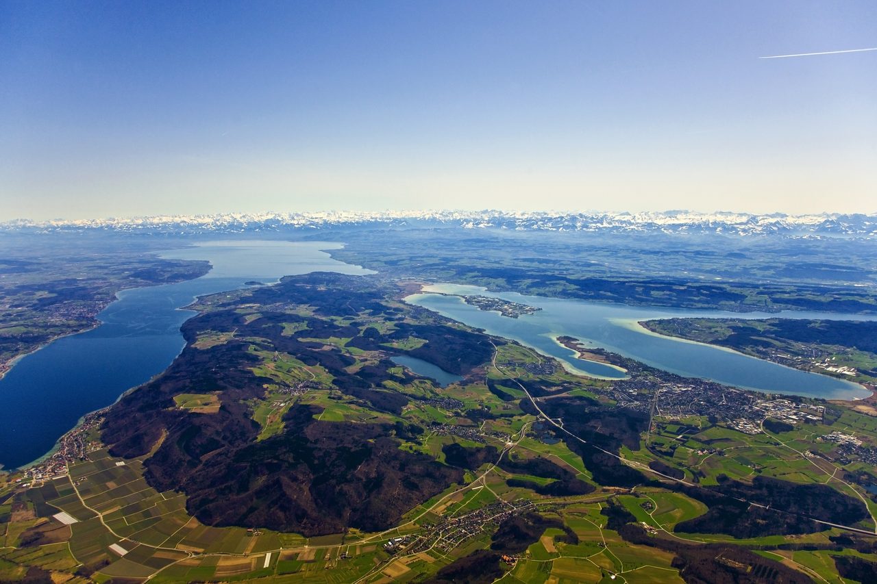 Lake Constance with Alps backdrop